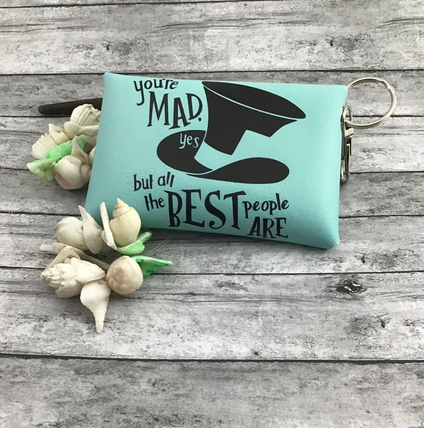 Mad here Keychain pouch