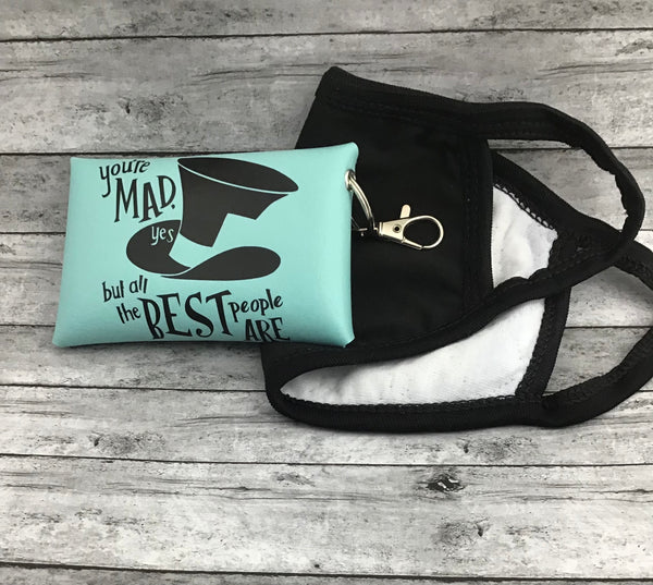 Mad here Keychain pouch