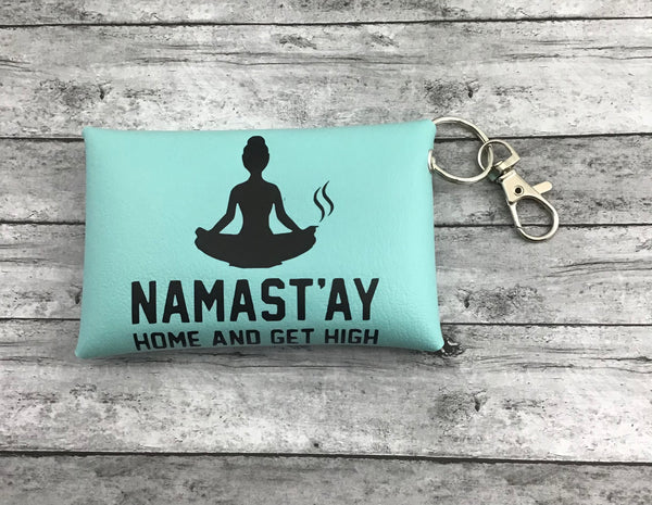 Namaste keychain pouch