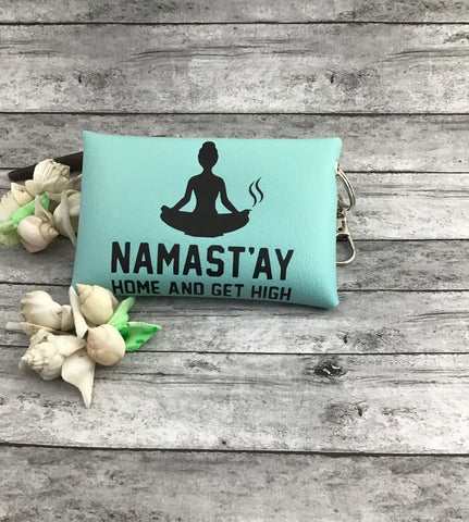 Namaste keychain pouch