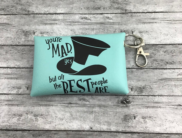 Mad here Keychain pouch