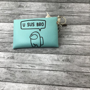 Among us Keychain pouch