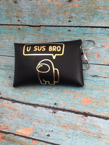 Among us Keychain pouch