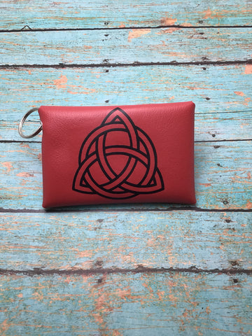 Knot keychain pouch